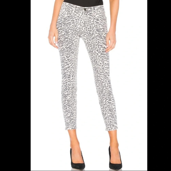 NWT Current/Elliott ‘The Stiletto’ Leopards Jeans - Picture 1 of 8